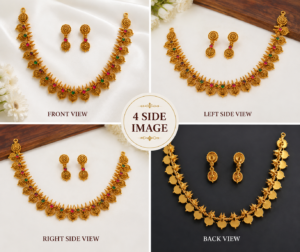 Traditional Antique Gold Necklace Set