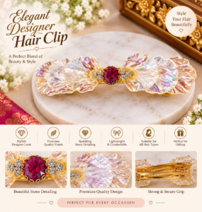 Elegant Designer Hair Clip