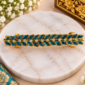 Elegant Blue Stone Hair Clip
