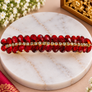 Elegant Red Stone Hair Clip