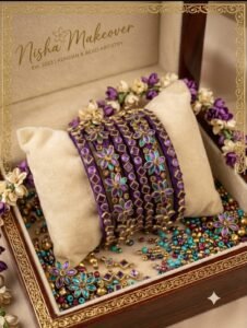 Deep Purple Thread-wrapped Bangles