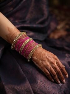 Pink & Gold Bangles