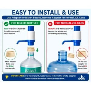 Install Manual Water Bottle Pump