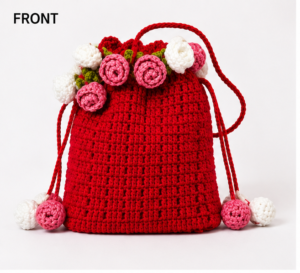 Handmade Crochet Floral Sling Bag